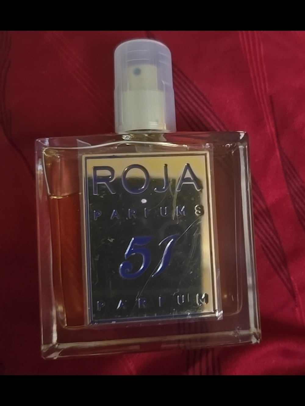 Roja Parfums 57 Parfum Bottle with Blue Accents
